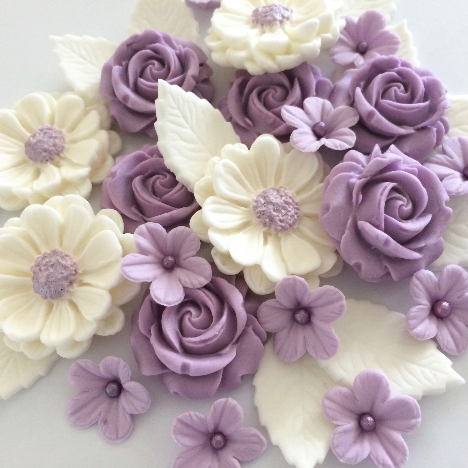 Lilac Cream Rose Bouquet
