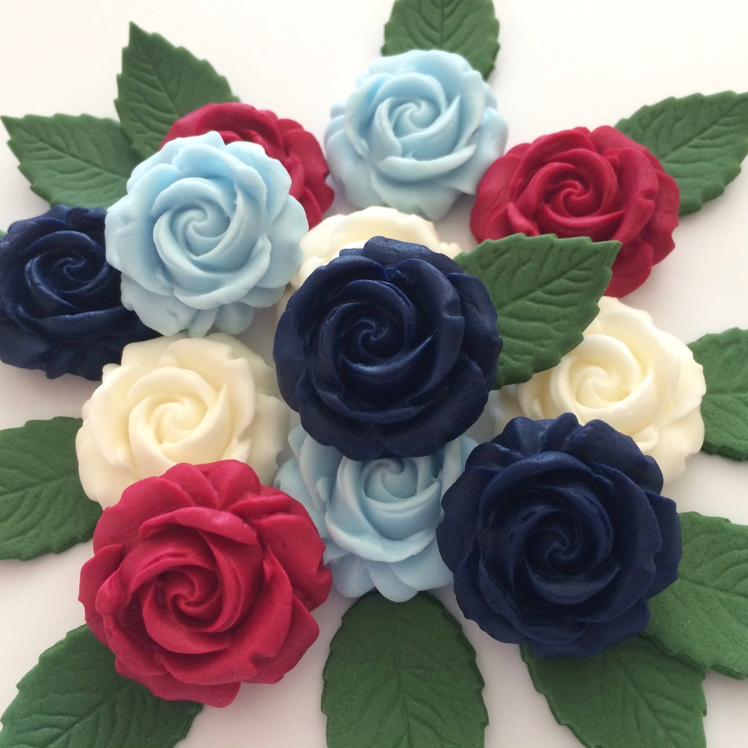 Blue Ruby Cream Roses