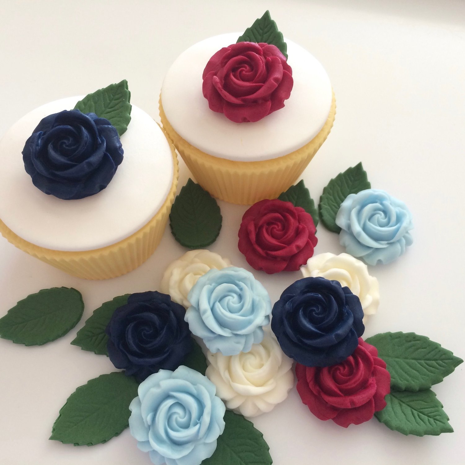 Blue Ruby Cream Roses