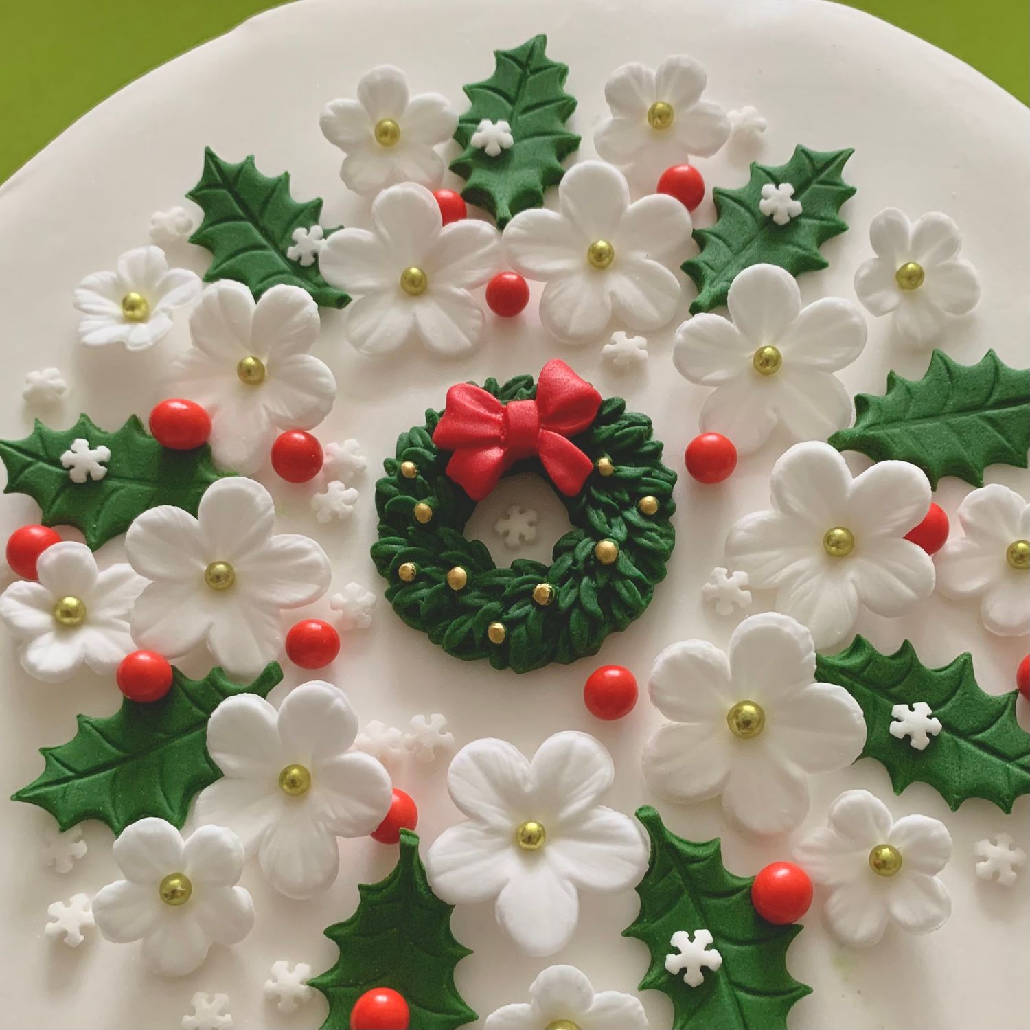 Christmas Wreath Flowers