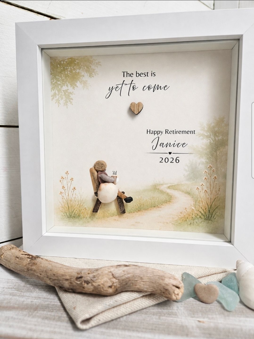 RETIREMENT - PERSONALISED HANDCRAFTED PEBBLE ART