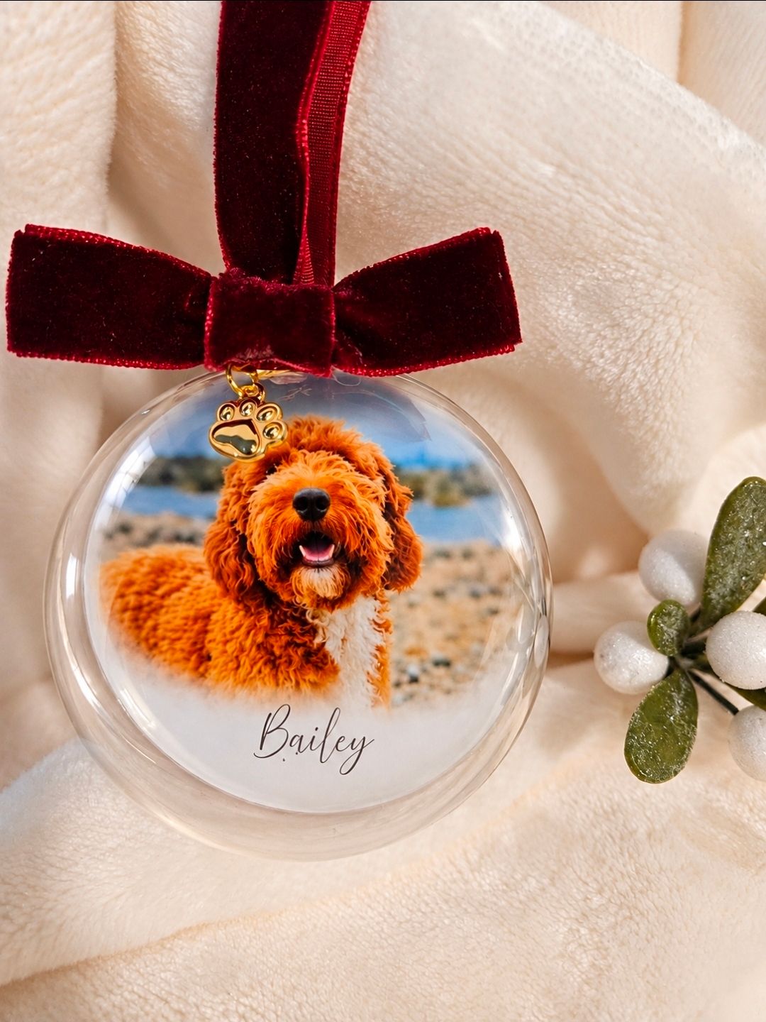 A Moment to Keep -Personalised Photo Bauble