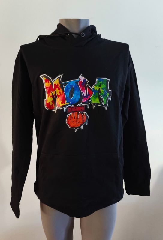 Hoodie - black - L - mova censored