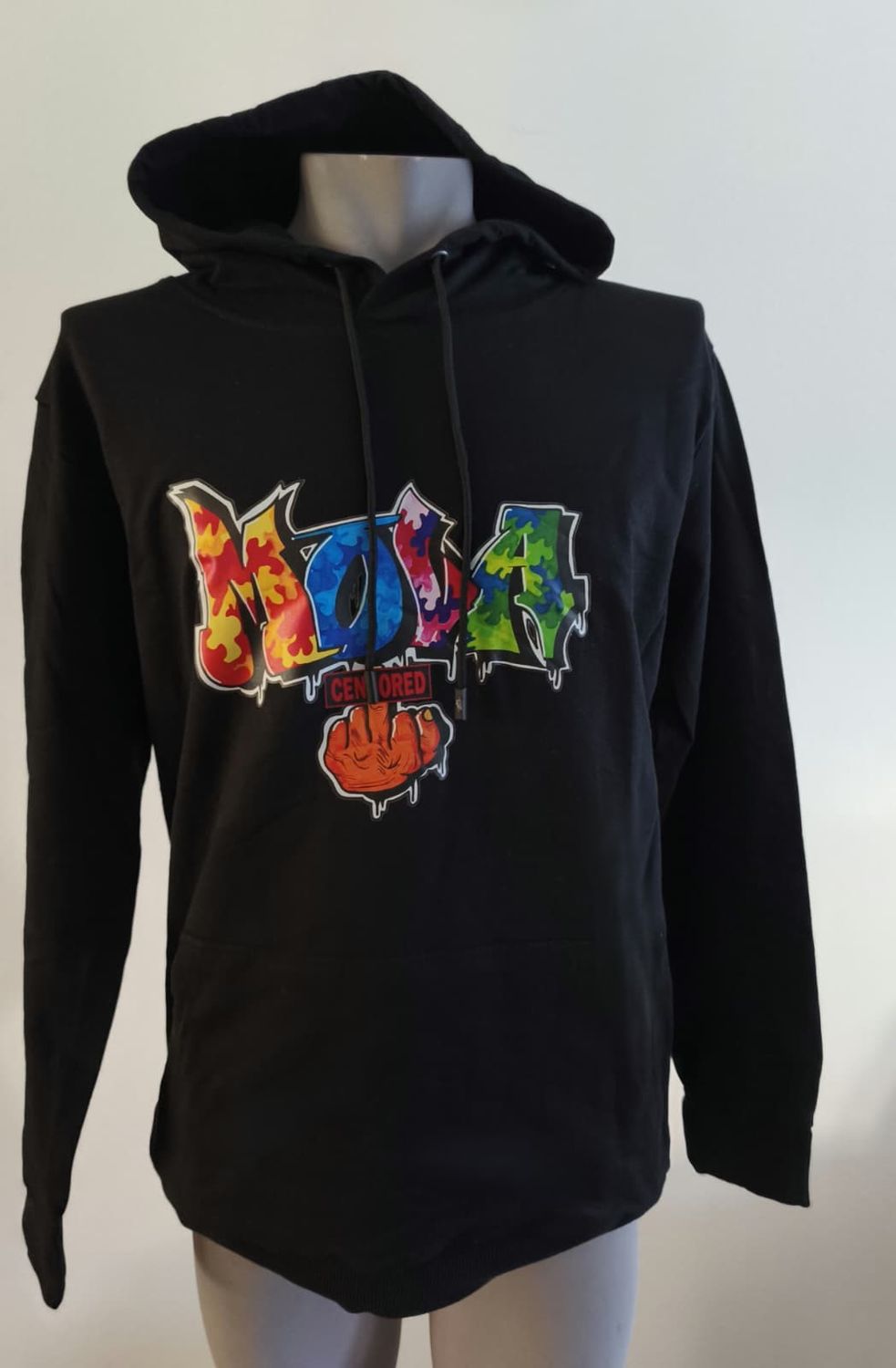Hoodie - black - XL - mova censored