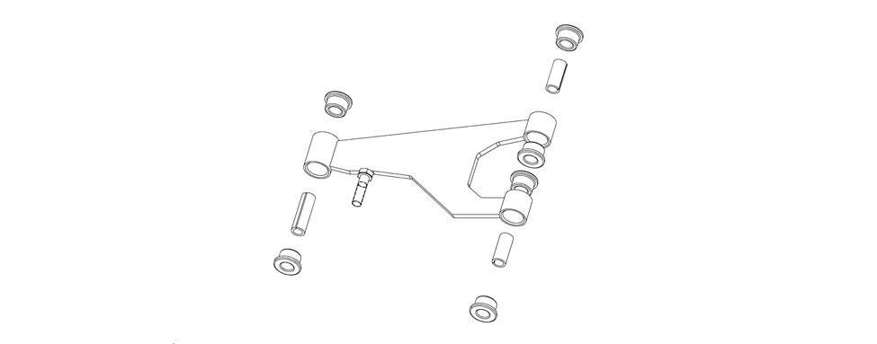 Horquilla de suspension para Carryall 2014 actual