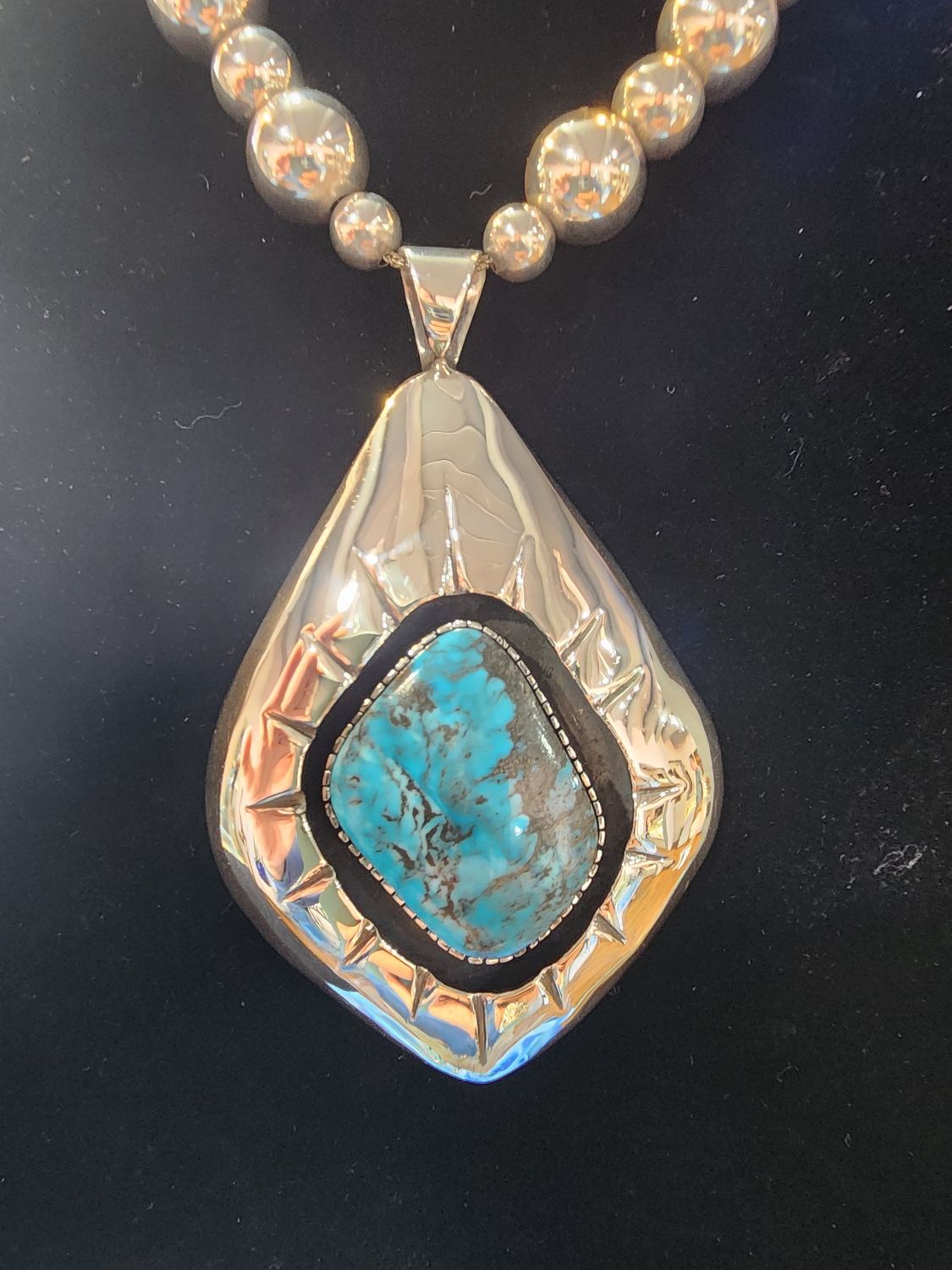Santa Fe Silver Pendant 4