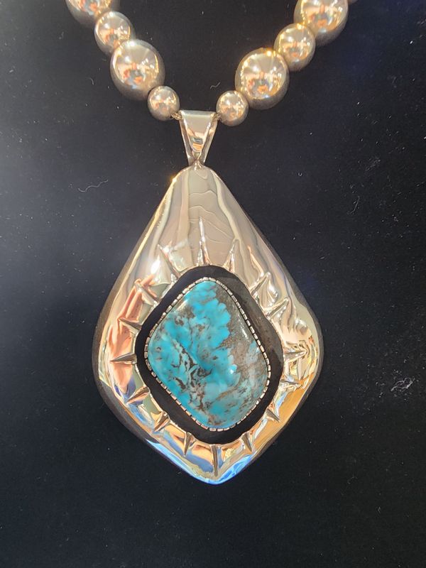Santa Fe Silver Pendant 4