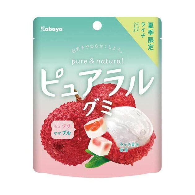 Kabaya Pure & Natural Gummy Lychee (58G)