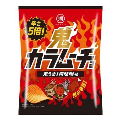 Koikeya Karamuncho Oni Extreme Spicy Miso Potato Chips (60G)