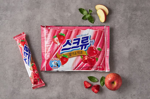 Lotte Screw Bar Strawberry & Apple