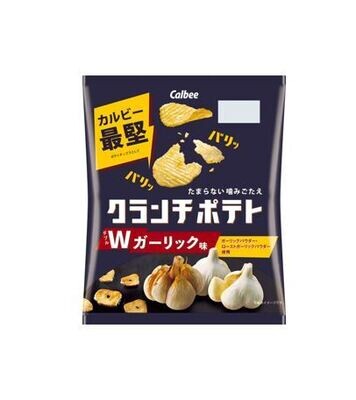 Calbee Crunch Potato Chips Double Garlic (60G)