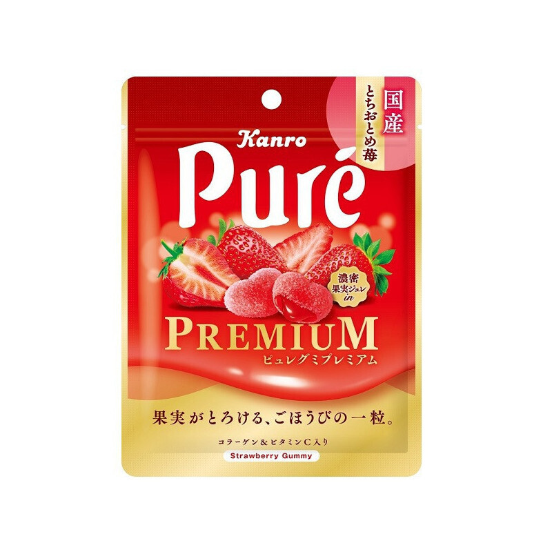 Kanro Pure Gummy Premium Strawberry (56G)
