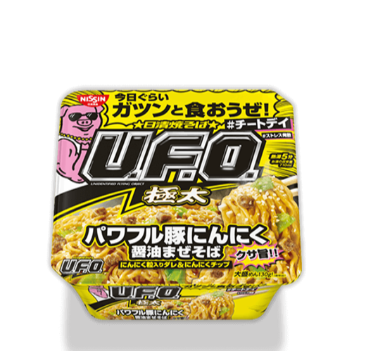 Nissin UFO Yakisoba Pork Garlic Shoyu (167G)