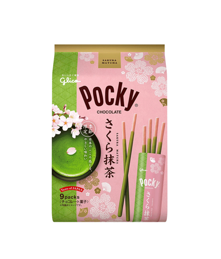 Glico Pocky Sakura Matcha