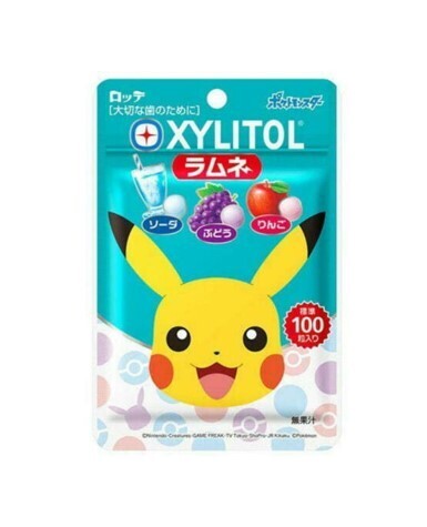 Lotte Xylitol Pokemon Ramune Candy (32G)