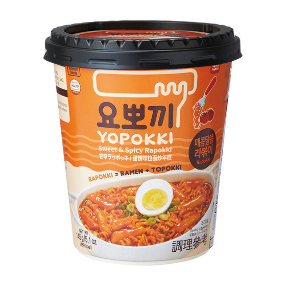 Yopokki Sweet & Spicy Cup Rabokki (145G)