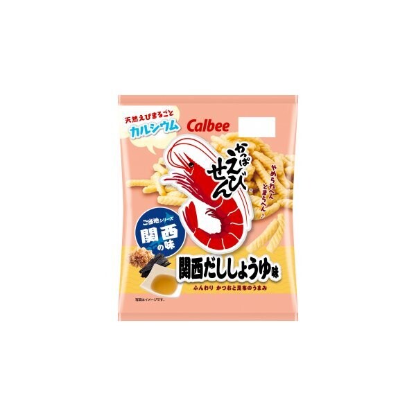 Calbee Kappa Ebisen Shrimp Cracker Kansai Dashi Soy Sauce (64G)