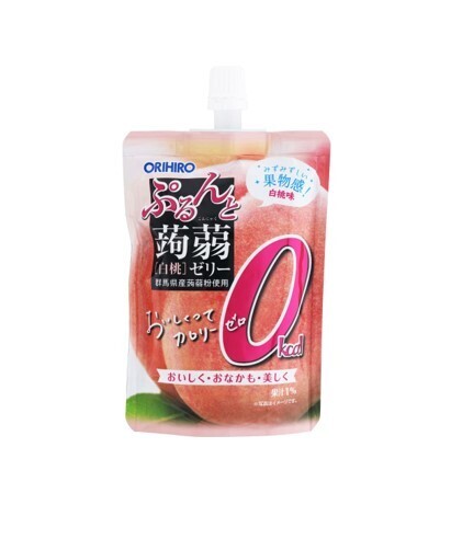 Orihiro Konjac Jelly 0Kcal Peach (130G)