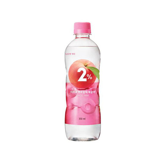 Lotte 2% Peach Soft Drink (350ML)