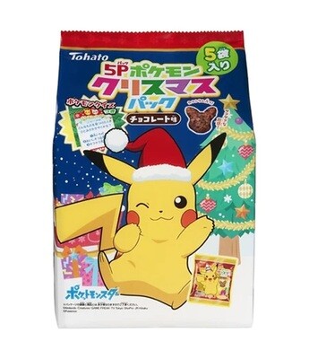 Tohato Pokemon Christmas Chocolate Corn Puffs (75G)