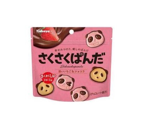 Kabaya Saku Saku Panda Strawberry & Chocolate (47G)