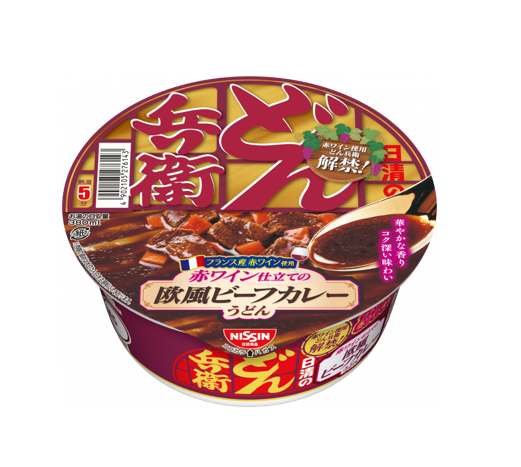 Nissin Donbei Red Wine European Curry Beef Udon (118G)