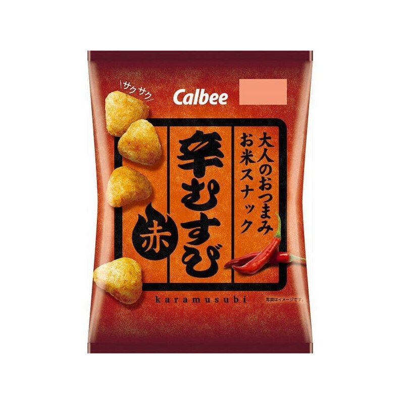 Calbee Karamusubi Red Spicy Rice Snack (50G)