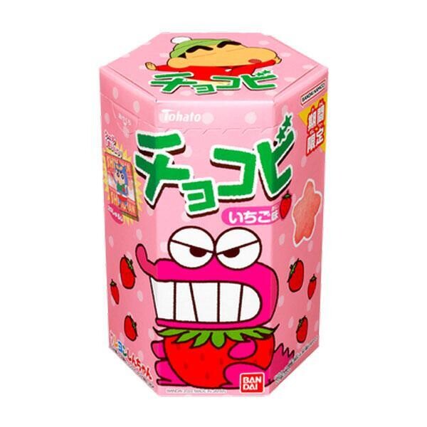 Tohato Chokobi Strawberry Corn Puffs (18G)
