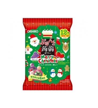 Orihiro Christmas Konjac Jelly Pouch Grape + Strawberry (240G)