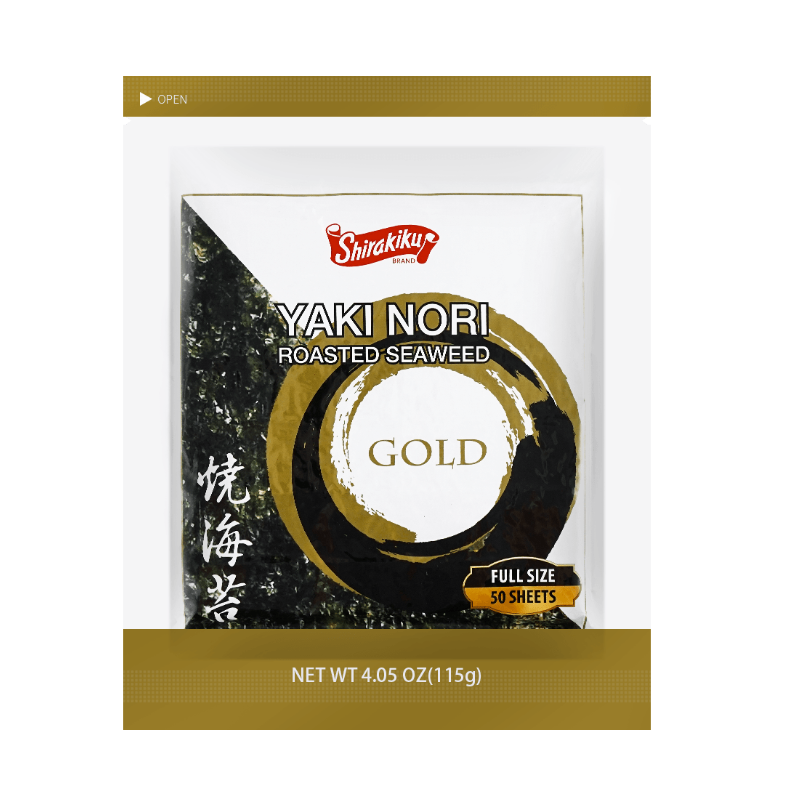 Shirakiku Yaki Sushi Nori Gold (50 SHT/130G)