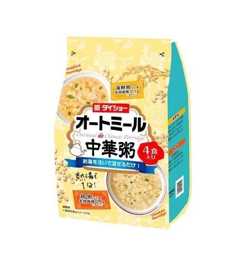 Daisho Oatmeal de Chinese Porridge Seafood & Chicken (80G)