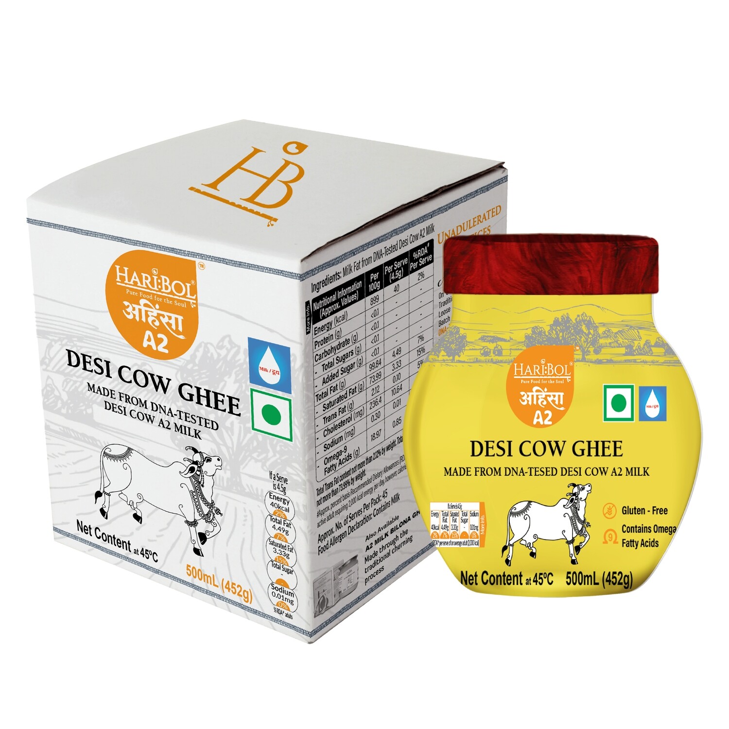 A2 Milk Desi Gir Cow Ghee 500ml