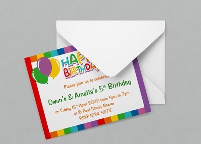 Kids Birthday Party Invitations