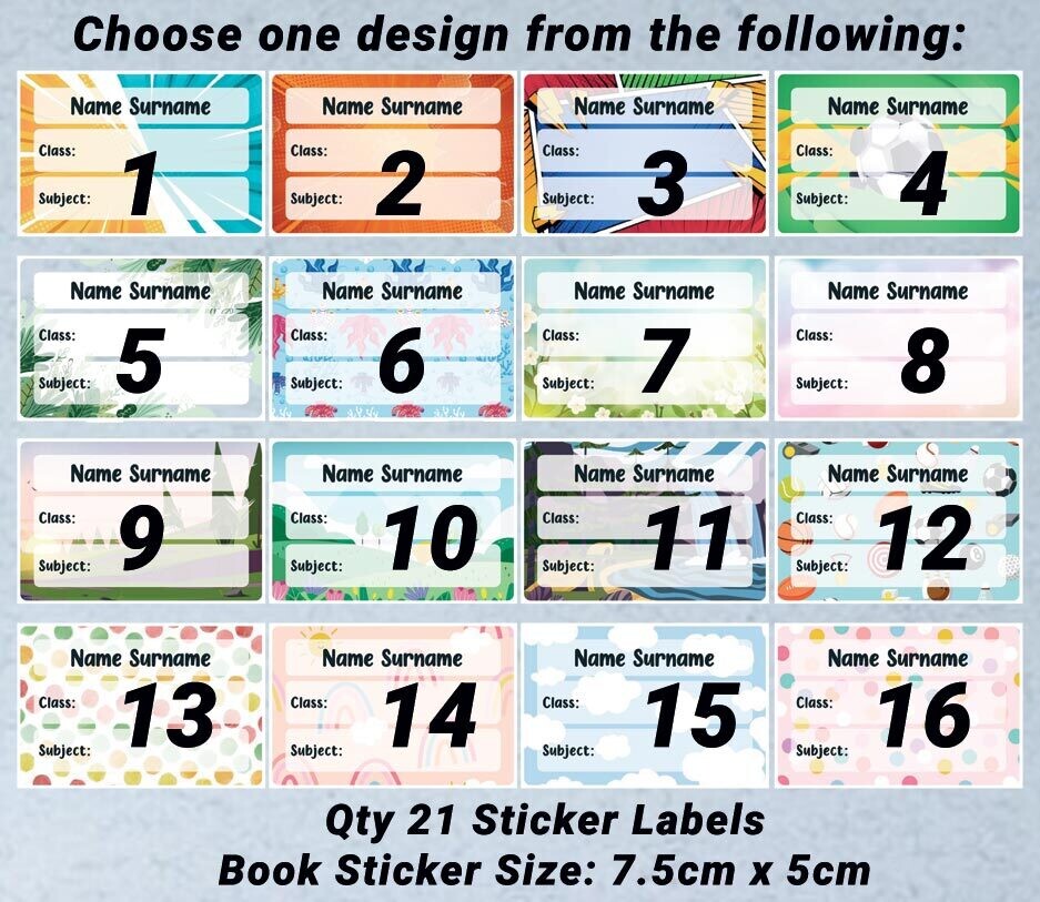 School Sticker Pack (48 pcs)
