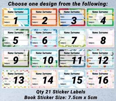 School Sticker Pack (48 pcs)