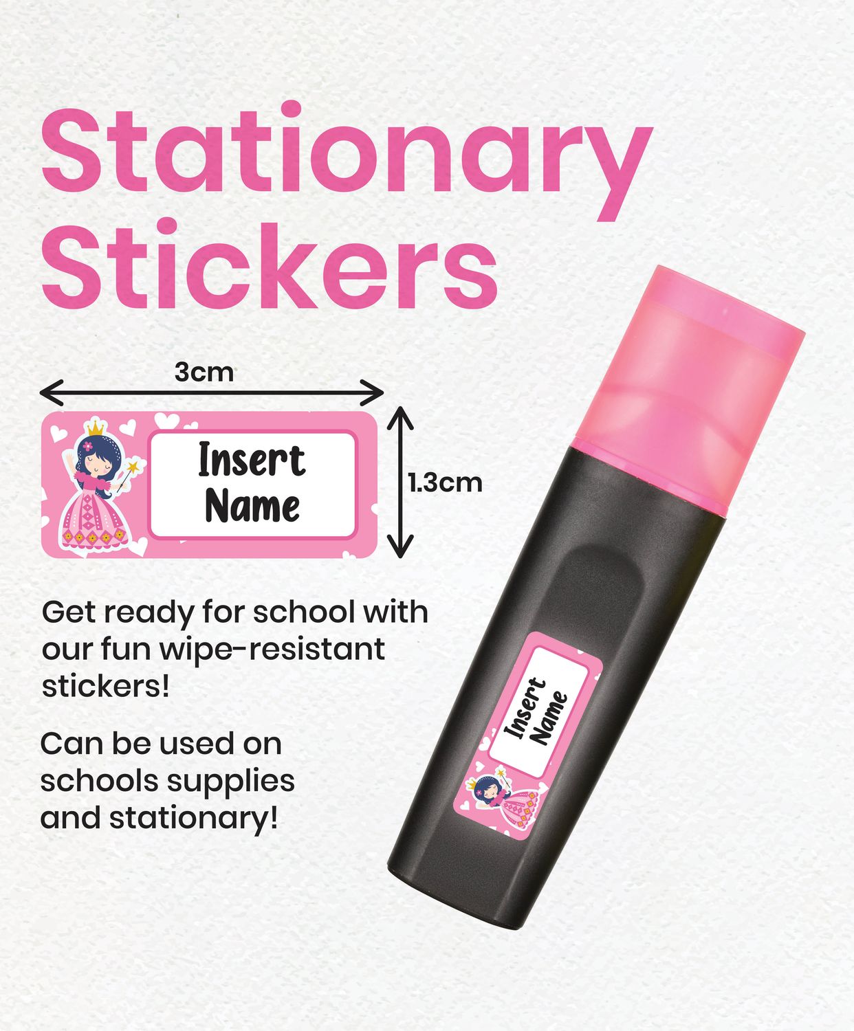 Fairytale Themed Small Label Sticker Pack (150 pcs)