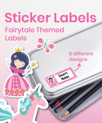 Fairytale Themed Small Label Sticker Pack (150 pcs)
