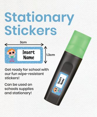 Fun Themed Small Label Sticker Pack (150 pcs)