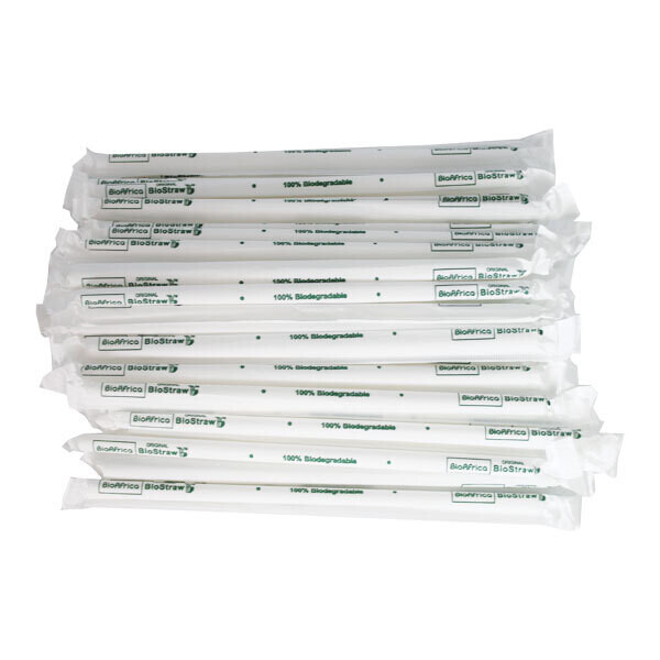 Bio Degradable Straws- Box of 1700- (6mm x 210mm)