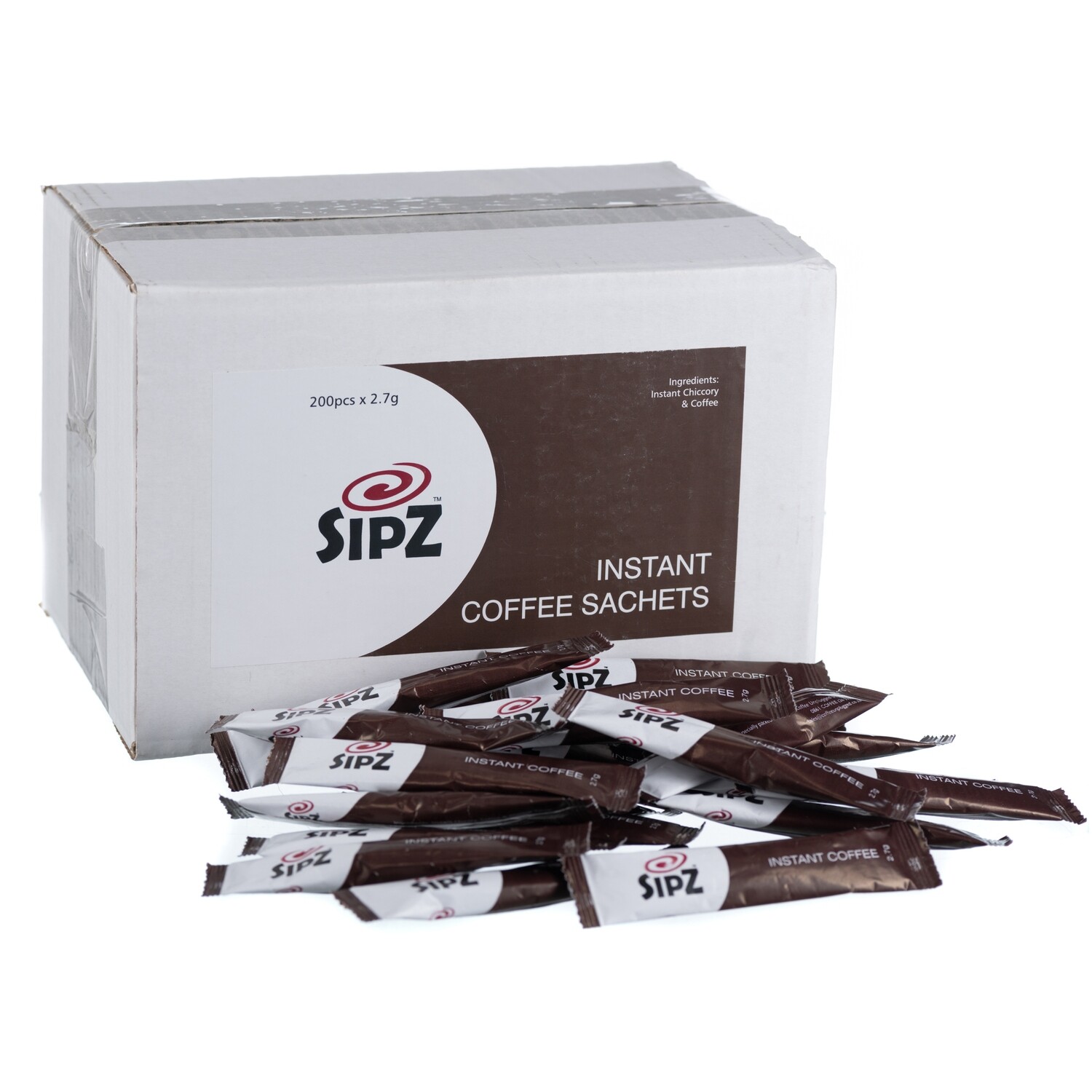 Instant Coffee Sachets by SIPZ- Box of 200 x 2.7g coffee sachets