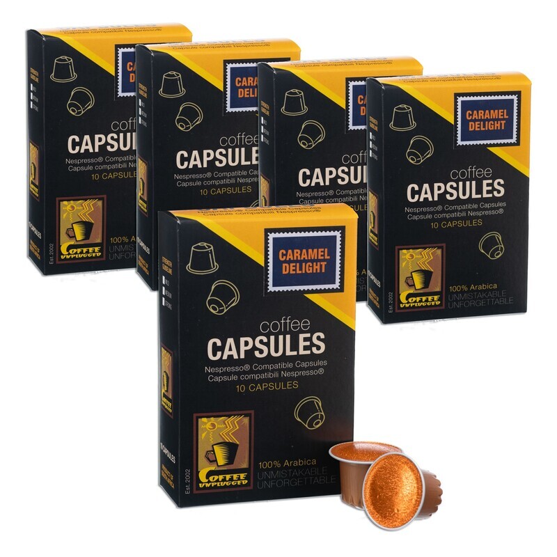 Caramel Delight Nespresso Compatible Capsules- 50
