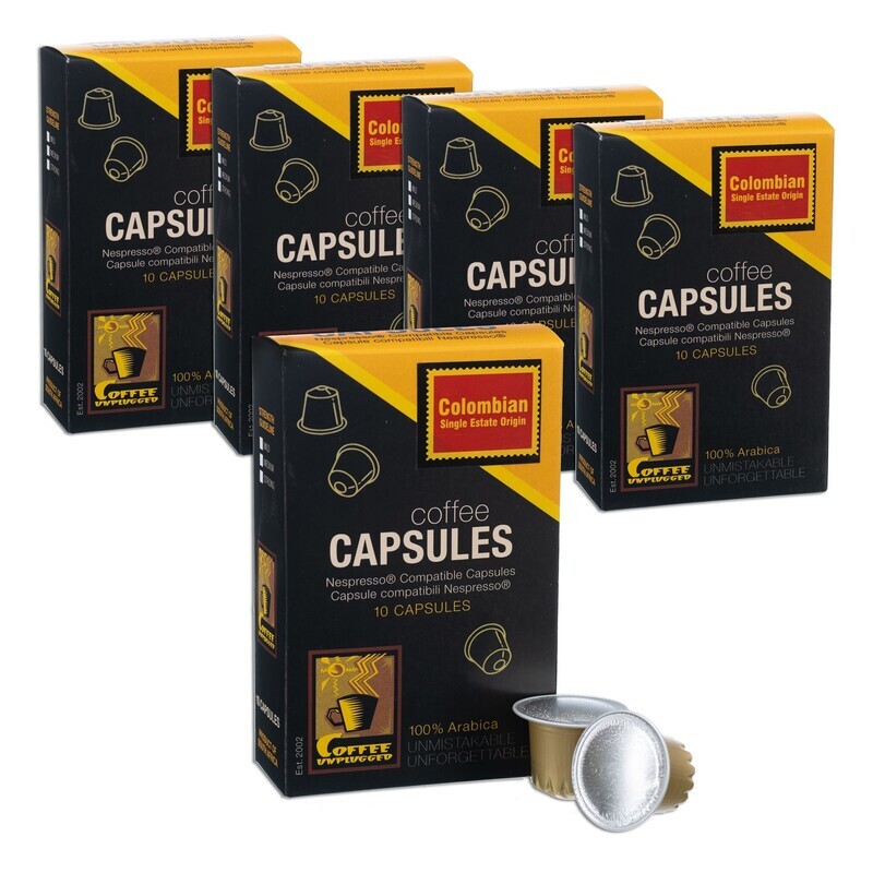 Colombian Single Estate- Nespresso Compatible Capsules- 50 Capsules