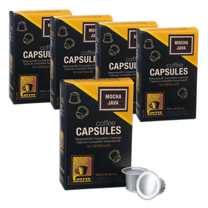 Mocha Java Nespresso Compatible Capsules- 50 Capsules