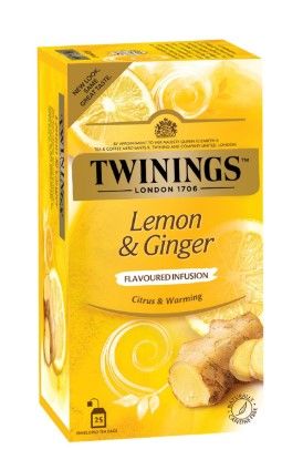 Twinings Lemon &amp; Ginger- 4 x 20's (80 Tea Bags)