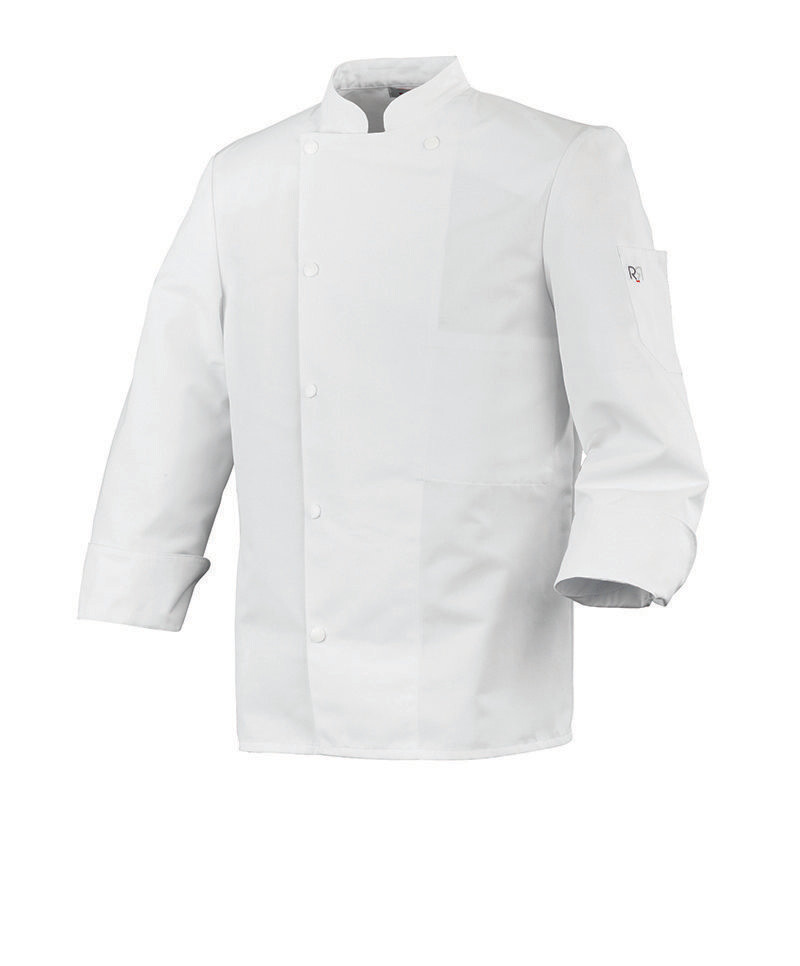 VESTE DE CUISINE MADRAS MANCHES LONGUES