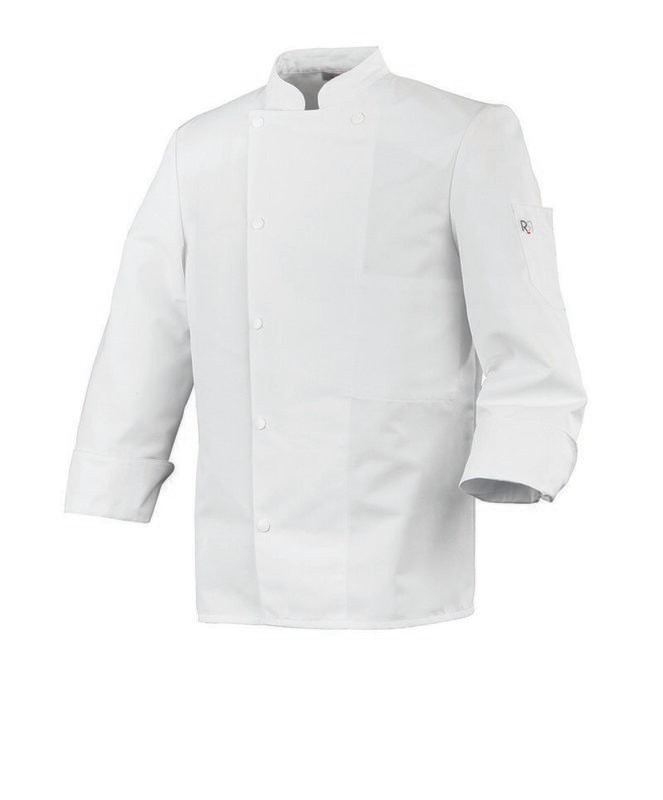 VESTE DE CUISINE MADRAS MANCHES LONGUES