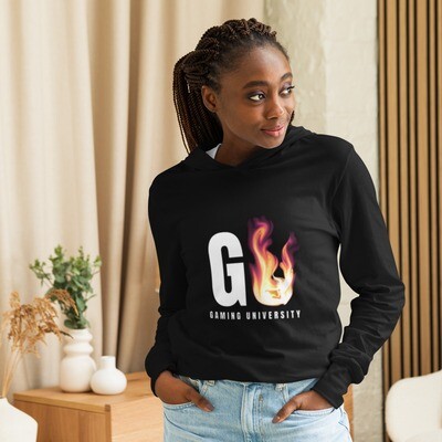 GAMING UNIVERSITY LONG SLEEVE HOODIE