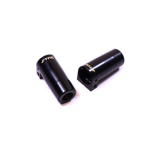 STRC CNC Machined Brass Rear Lock-out, Black, for Axial SCX10 II, (2pcs)