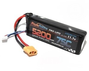 PH 5200mAh 11.1V 3S 75C Lipo Battery with Hardwired XT90 Connector PHB3S520075C