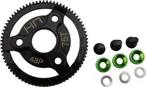 HR Hardened Steel Spur Gear, 75 Tooth, 48 Pitch, Green, for Traxxas 2WD STE875